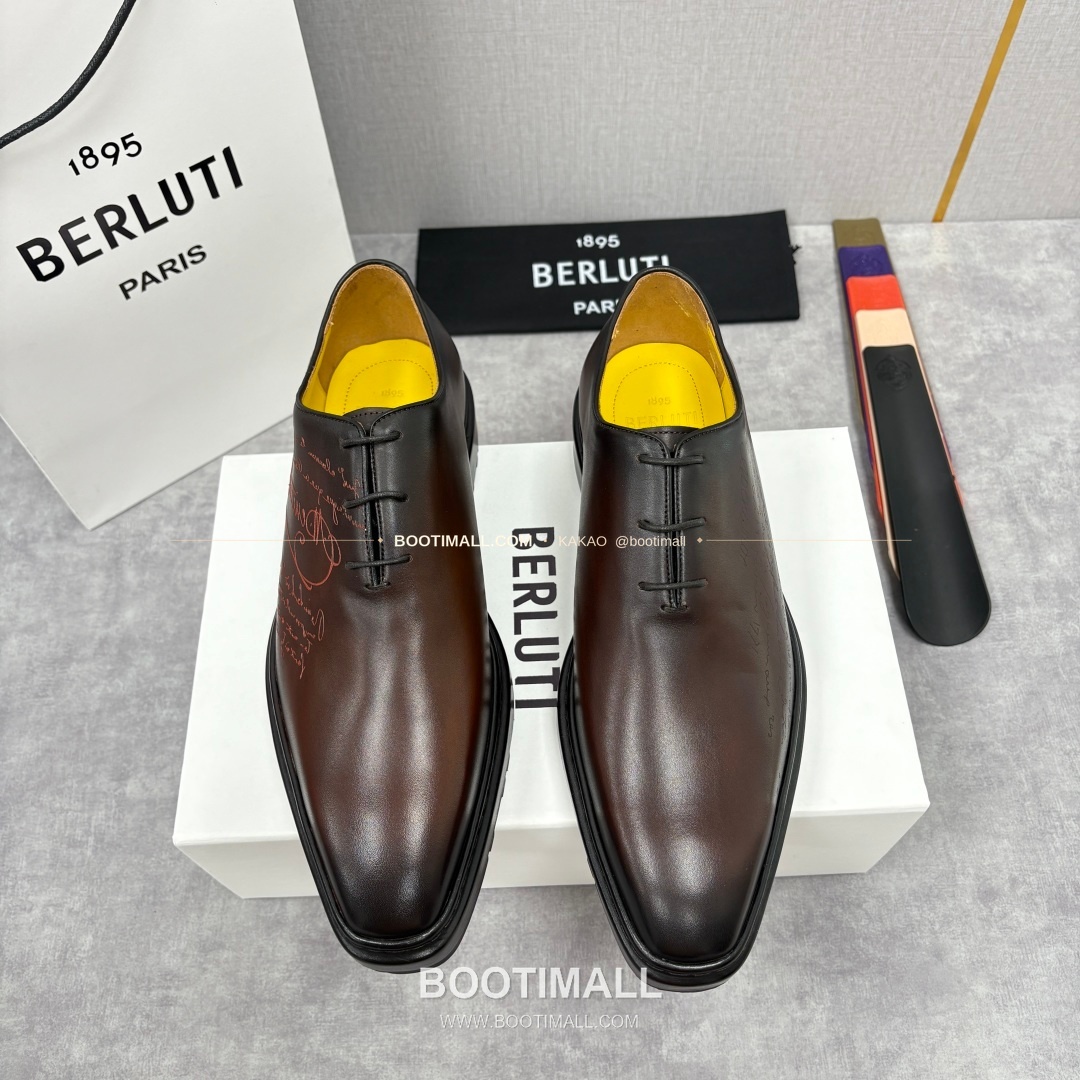 벨루티 베네치아가죽 수공염색 스크리토 알토 옥스퍼드 슈즈 Berluti Venezia Leather Hand Patina Scritto Alto Oxford Shoes 1