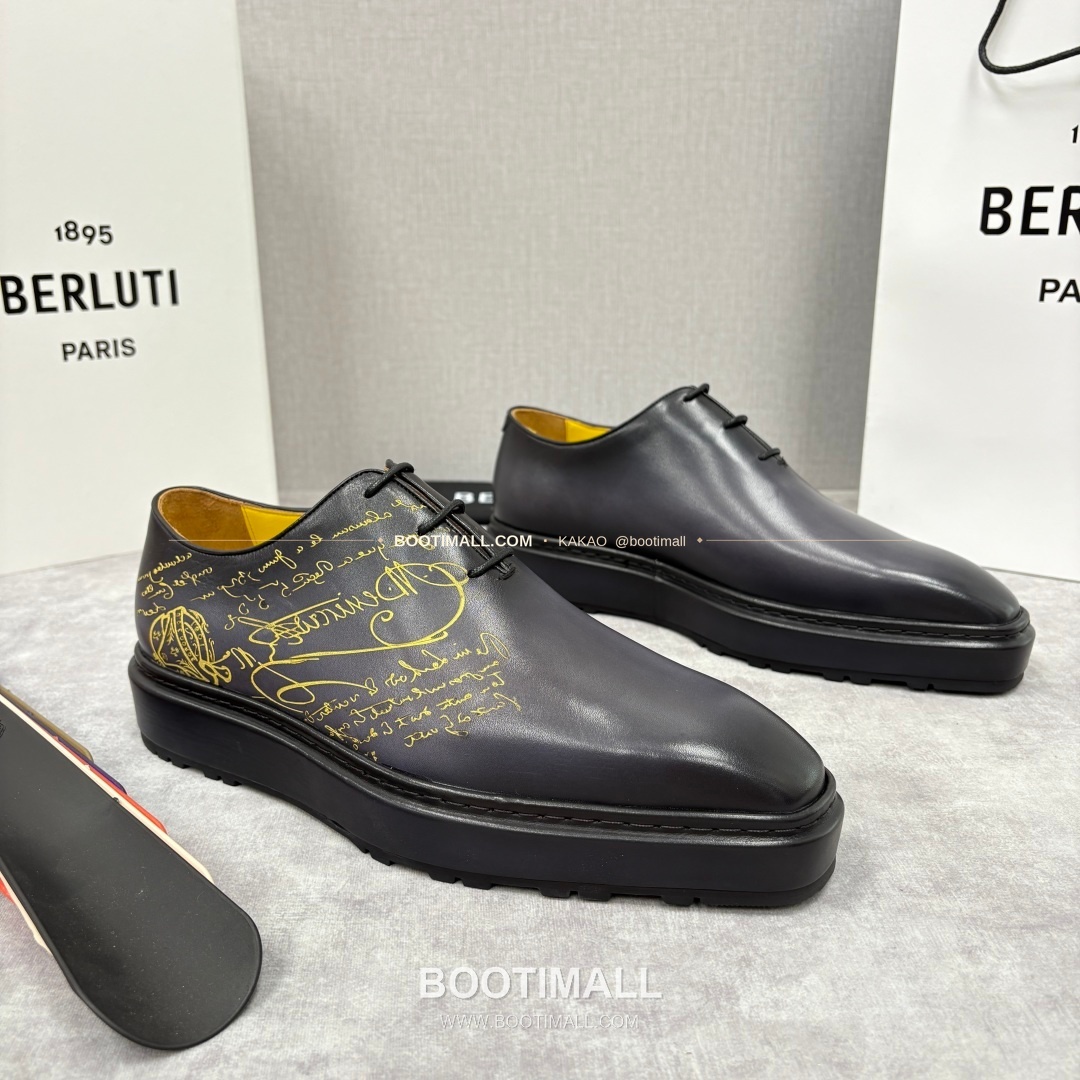 벨루티 베네치아가죽 수공염색 스크리토 알토 옥스퍼드 슈즈 Berluti Venezia Leather Hand Patina Scritto Alto Oxford Shoes 2