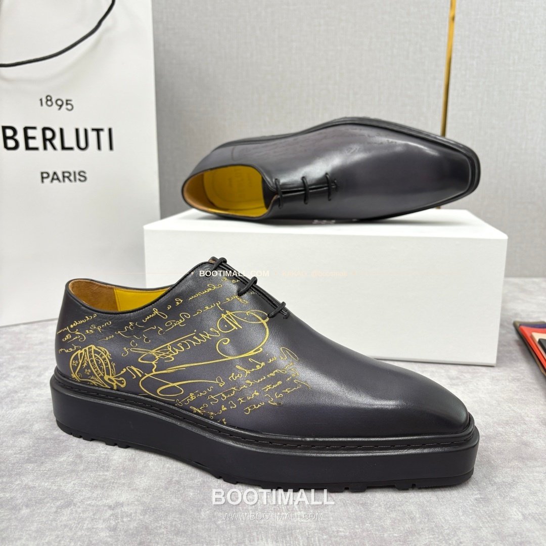 벨루티 베네치아가죽 수공염색 스크리토 알토 옥스퍼드 슈즈 Berluti Venezia Leather Hand Patina Scritto Alto Oxford Shoes 7