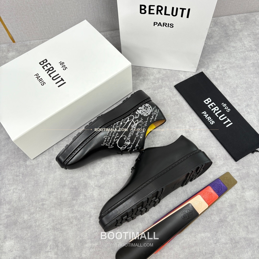 벨루티 베네치아가죽 수공염색 스크리토 알토 옥스퍼드 슈즈 Berluti Venezia Leather Hand Patina Scritto Alto Oxford Shoes 3