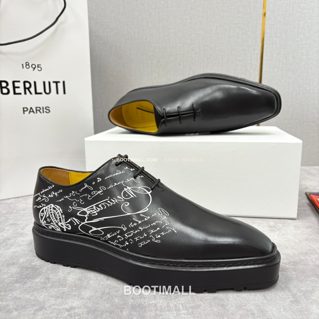 벨루티 베네치아가죽 수공염색 스크리토 알토 옥스퍼드 슈즈 Berluti Venezia Leather Hand Patina Scritto Alto Oxford Shoes 7