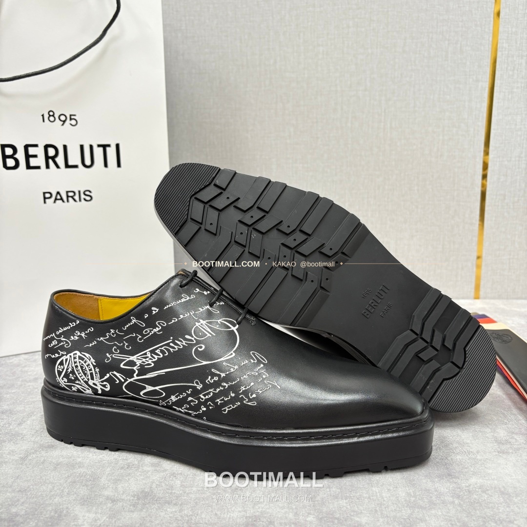 벨루티 베네치아가죽 수공염색 스크리토 알토 옥스퍼드 슈즈 Berluti Venezia Leather Hand Patina Scritto Alto Oxford Shoes 9
