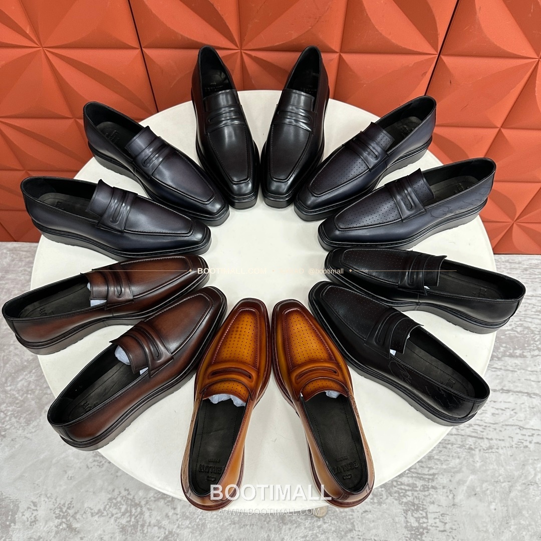 벨루티 베네치아가죽 수공염색 알토 슬립온 옥스퍼드 슈즈 Berluti Venezia Leather Hand Patina Alto Slip-On Oxford Shoes 4