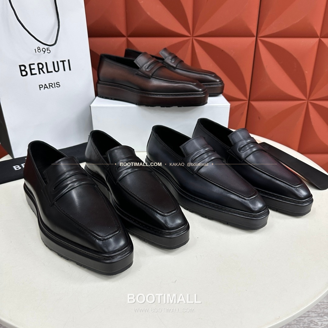 벨루티 베네치아가죽 수공염색 알토 슬립온 옥스퍼드 슈즈 Berluti Venezia Leather Hand Patina Alto Slip-On Oxford Shoes 6