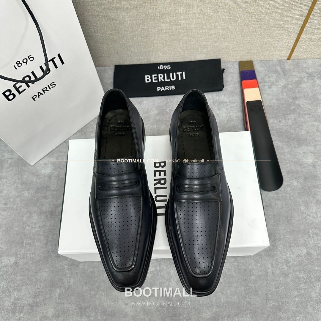 벨루티 베네치아가죽 수공염색 알토 슬립온 옥스퍼드 슈즈 Berluti Venezia Leather Hand Patina Alto Slip-On Oxford Shoes 1