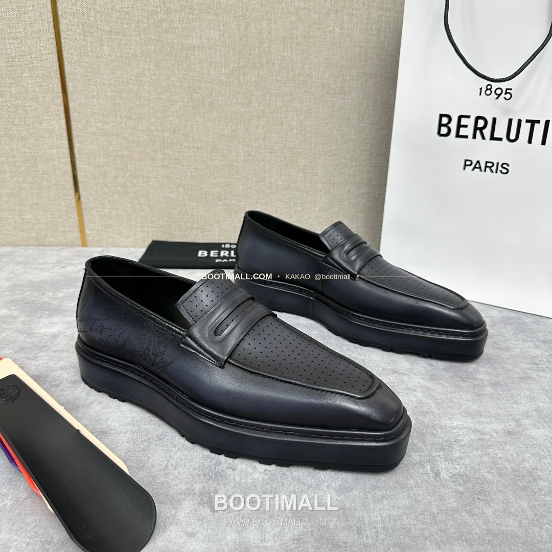 벨루티 베네치아가죽 수공염색 알토 슬립온 옥스퍼드 슈즈 Berluti Venezia Leather Hand Patina Alto Slip-On Oxford Shoes 2