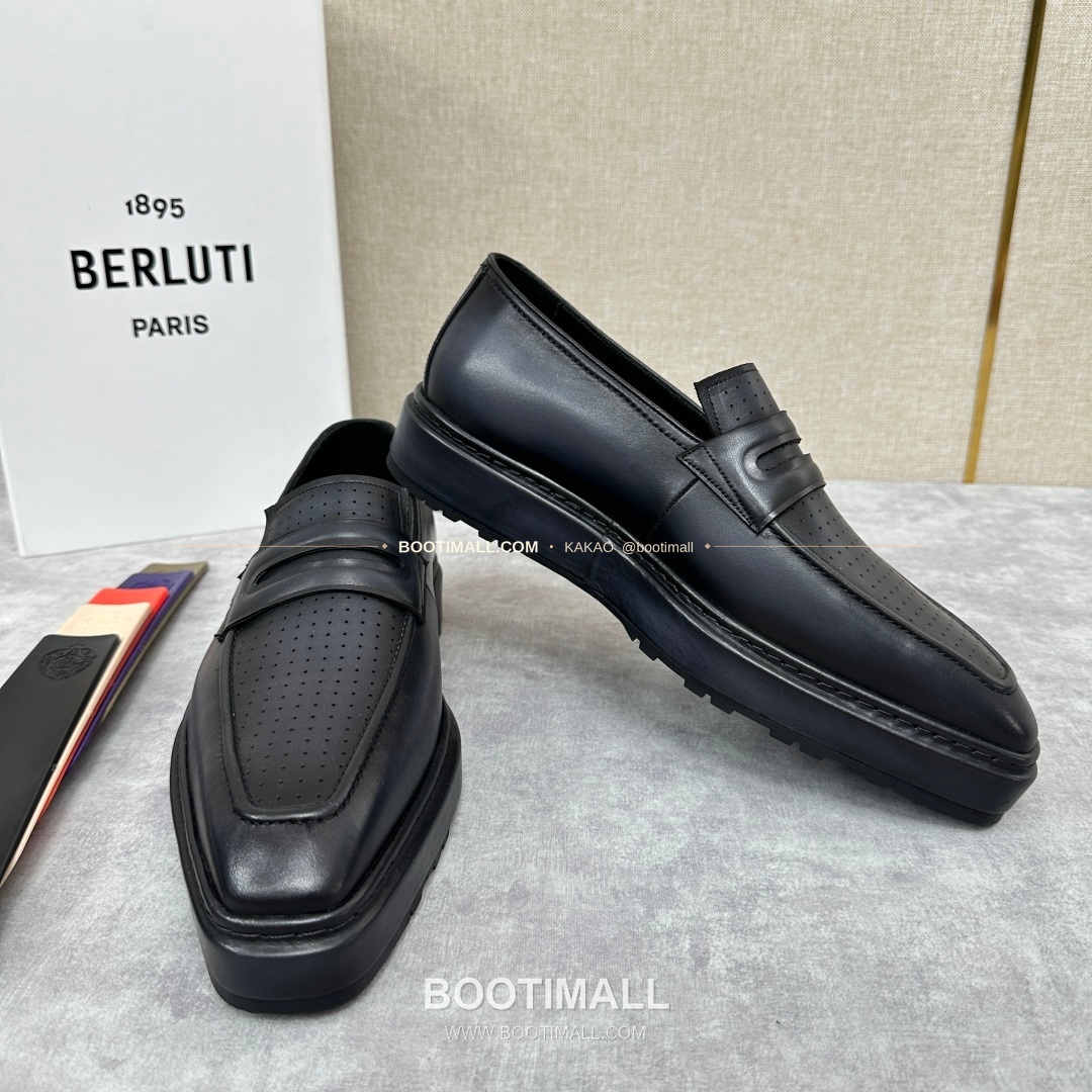 벨루티 베네치아가죽 수공염색 알토 슬립온 옥스퍼드 슈즈 Berluti Venezia Leather Hand Patina Alto Slip-On Oxford Shoes 7