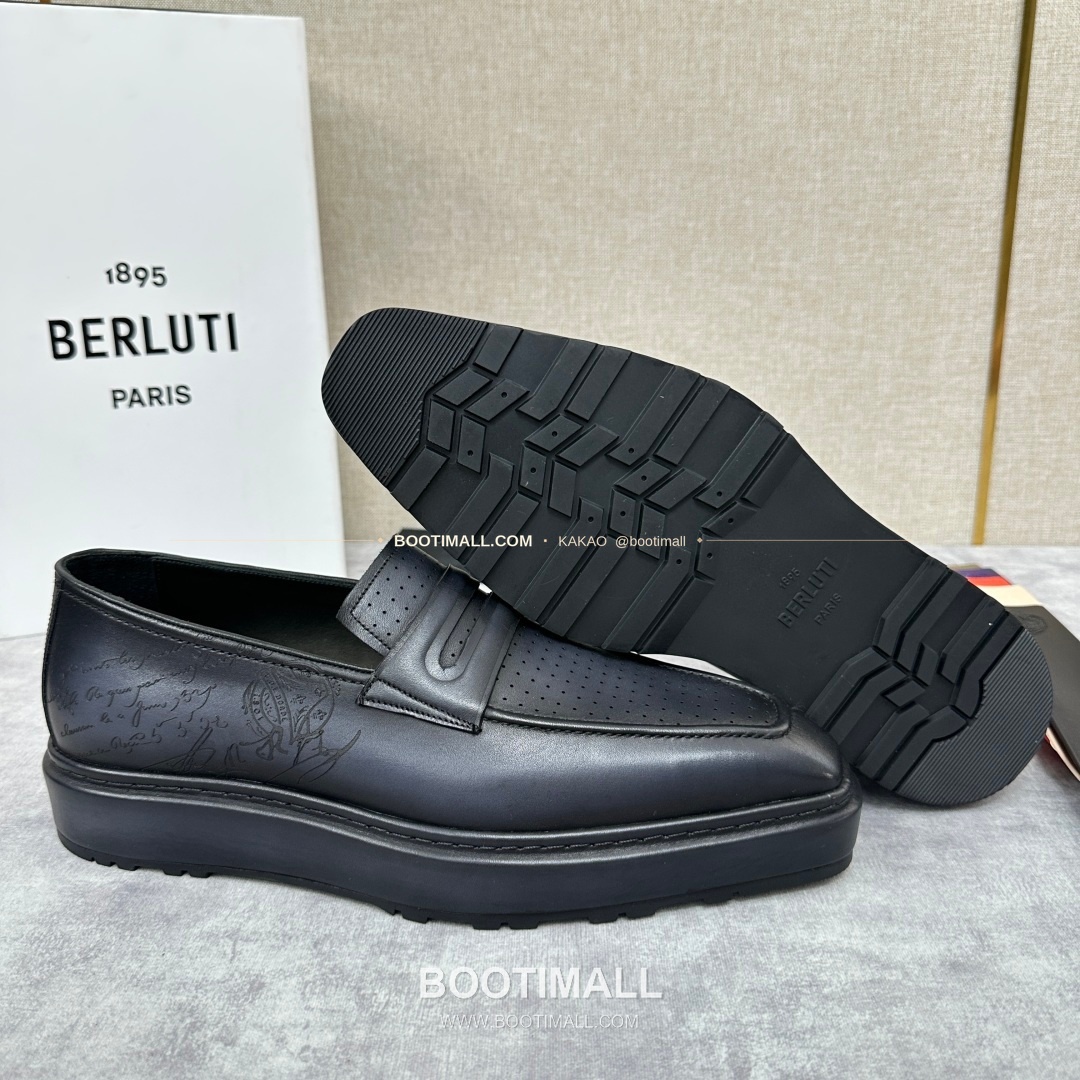 벨루티 베네치아가죽 수공염색 알토 슬립온 옥스퍼드 슈즈 Berluti Venezia Leather Hand Patina Alto Slip-On Oxford Shoes 8