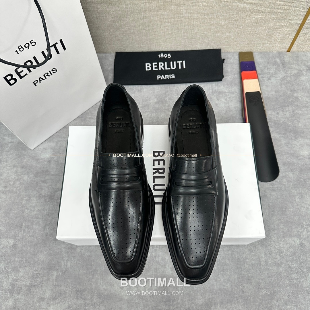 벨루티 베네치아가죽 수공염색 알토 슬립온 옥스퍼드 슈즈 Berluti Venezia Leather Hand Patina Alto Slip-On Oxford Shoes 1