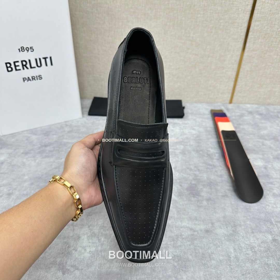 벨루티 베네치아가죽 수공염색 알토 슬립온 옥스퍼드 슈즈 Berluti Venezia Leather Hand Patina Alto Slip-On Oxford Shoes 5