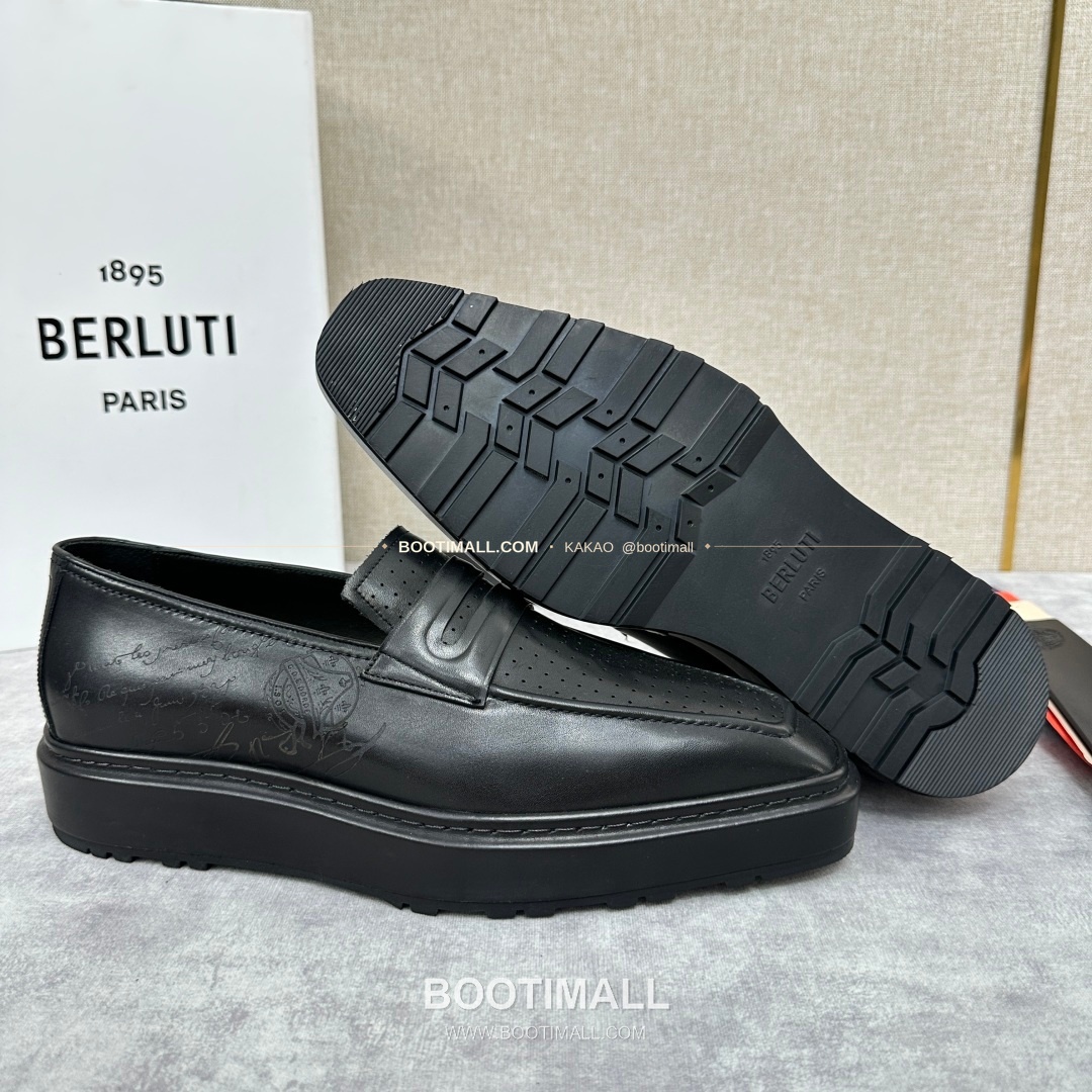 벨루티 베네치아가죽 수공염색 알토 슬립온 옥스퍼드 슈즈 Berluti Venezia Leather Hand Patina Alto Slip-On Oxford Shoes 8