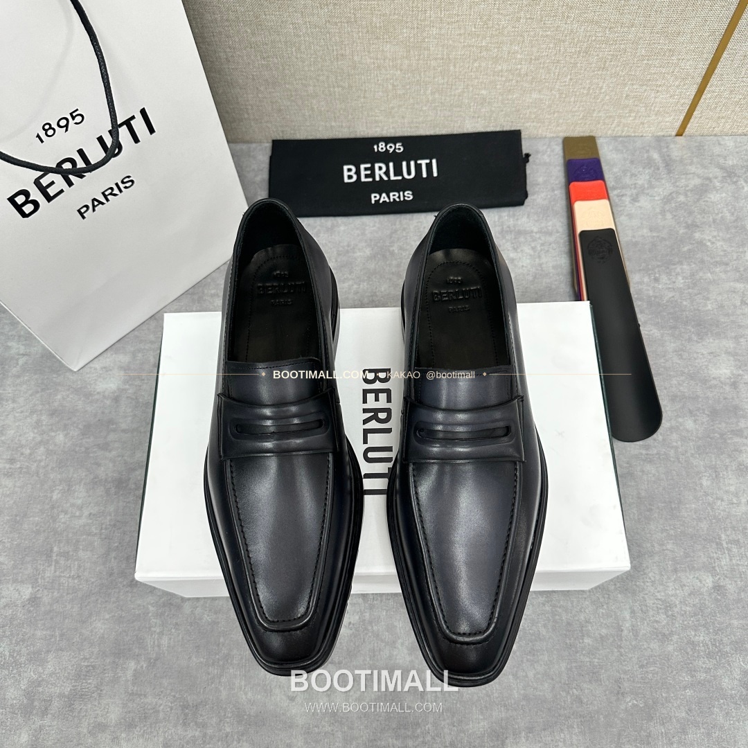 벨루티 베네치아가죽 수공염색 알토 슬립온 옥스퍼드 슈즈 Berluti Venezia Leather Hand Patina Alto Slip-On Oxford Shoes 1