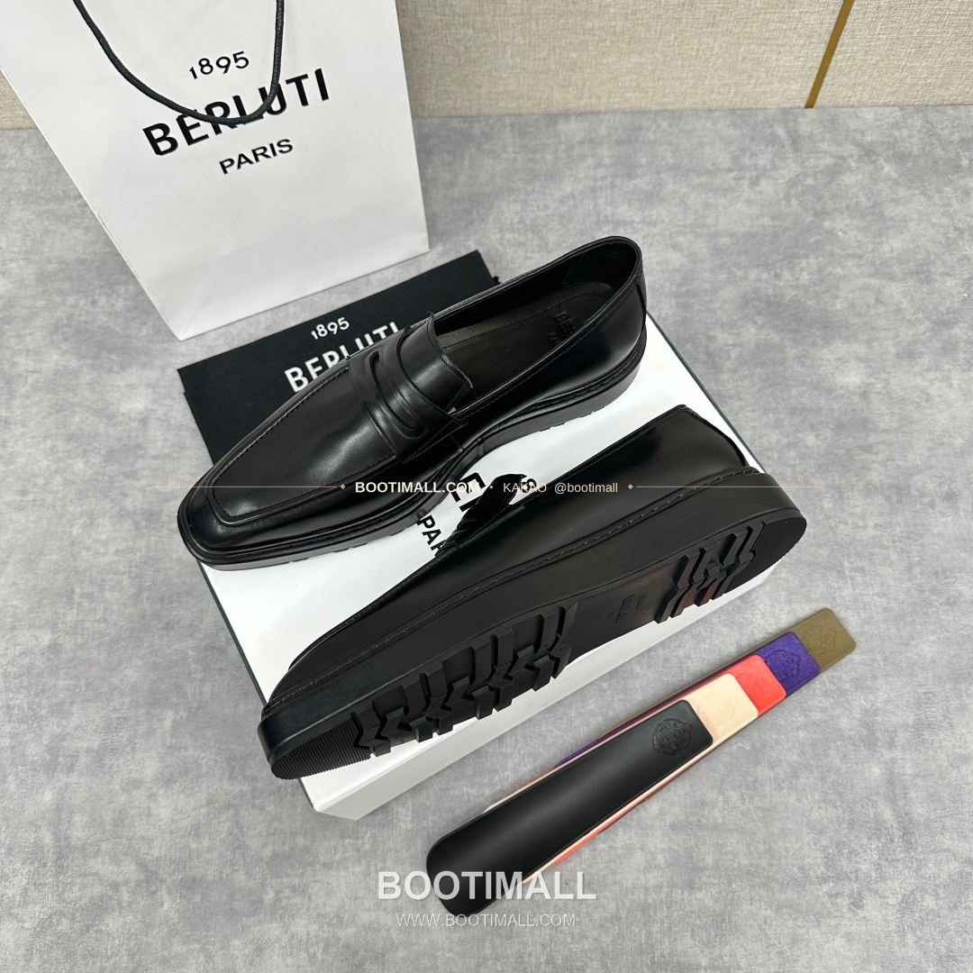 벨루티 베네치아가죽 수공염색 알토 슬립온 옥스퍼드 슈즈 Berluti Venezia Leather Hand Patina Alto Slip-On Oxford Shoes 3