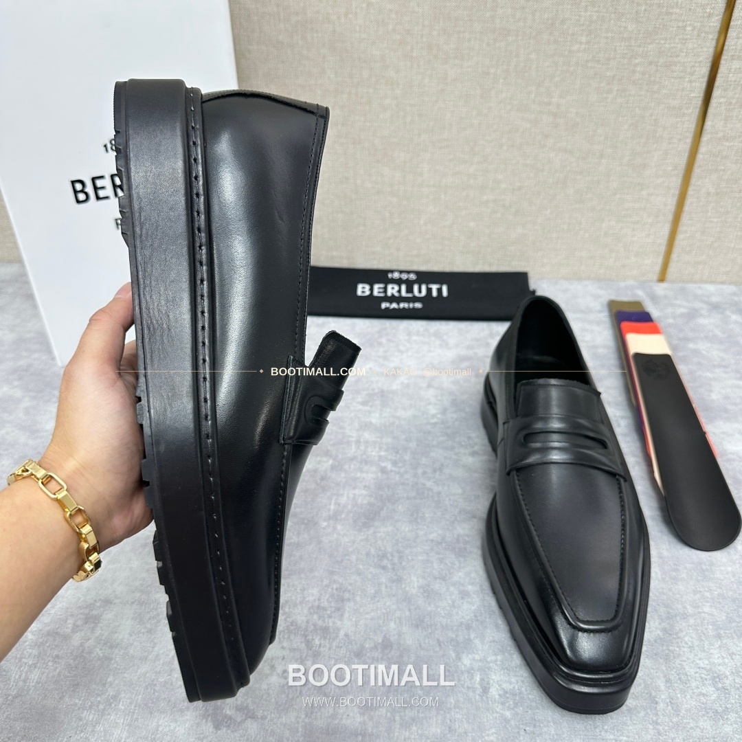 벨루티 베네치아가죽 수공염색 알토 슬립온 옥스퍼드 슈즈 Berluti Venezia Leather Hand Patina Alto Slip-On Oxford Shoes 4