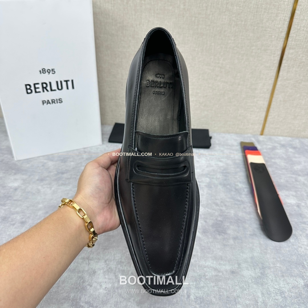 벨루티 베네치아가죽 수공염색 알토 슬립온 옥스퍼드 슈즈 Berluti Venezia Leather Hand Patina Alto Slip-On Oxford Shoes 5