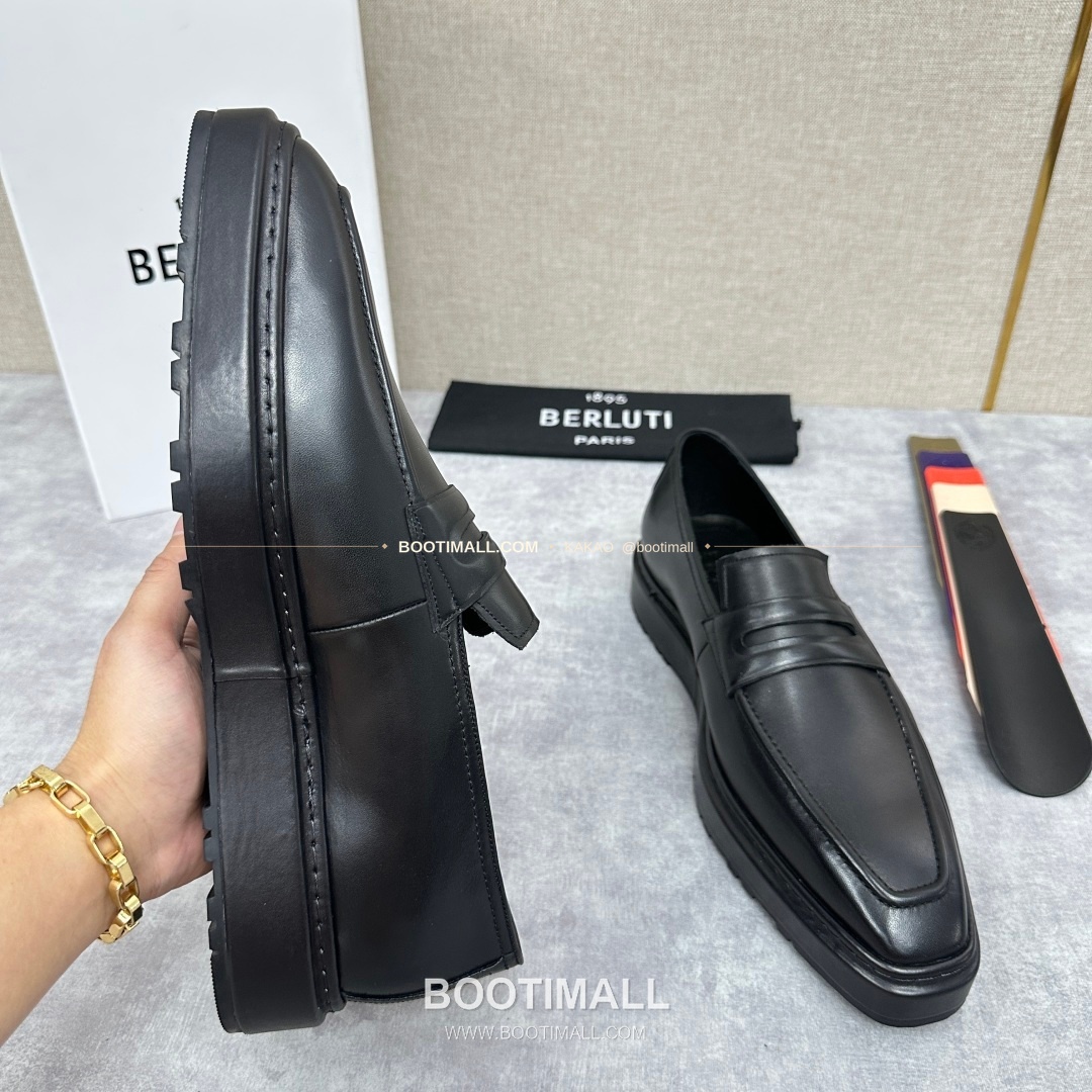 벨루티 베네치아가죽 수공염색 알토 슬립온 옥스퍼드 슈즈 Berluti Venezia Leather Hand Patina Alto Slip-On Oxford Shoes 6