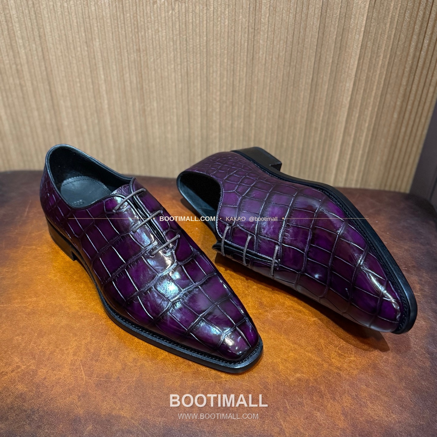 프라다 나일악어가죽 블랙 수제 로퍼 Prada Nile Crocodile Leather Black Loafers 4