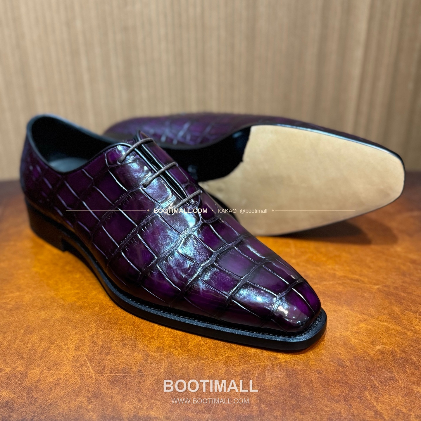 프라다 나일악어가죽 블랙 수제 로퍼 Prada Nile Crocodile Leather Black Loafers 5