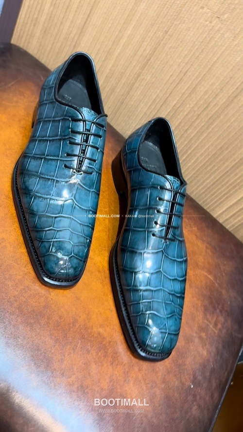 프라다 나일악어가죽 블랙 수제 로퍼 Prada Nile Crocodile Leather Black Loafers 10