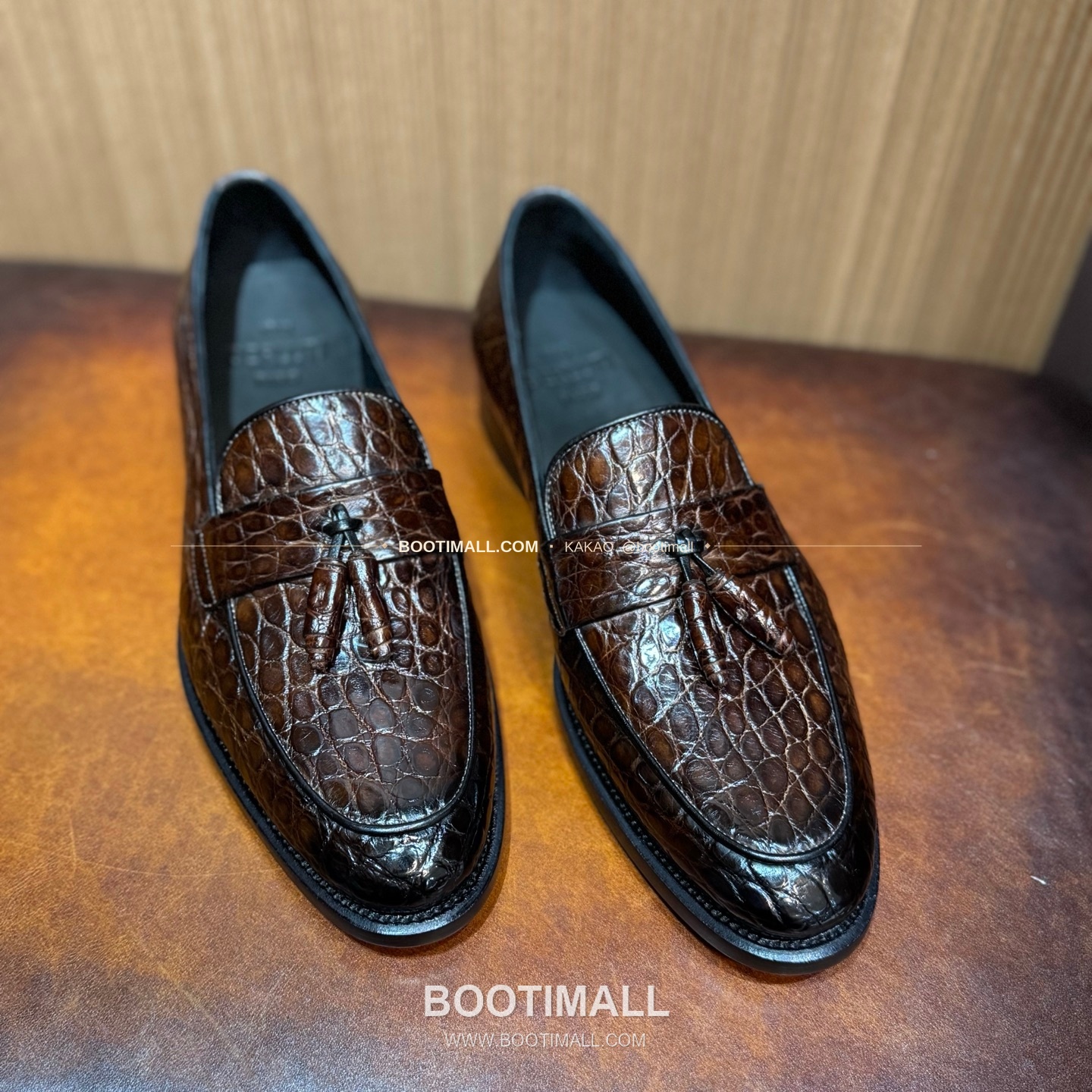 프라다 나일악어가죽 블랙 굿이어 로퍼 Prada Nile Crocodile Leather Black Goodyear Loafers 1
