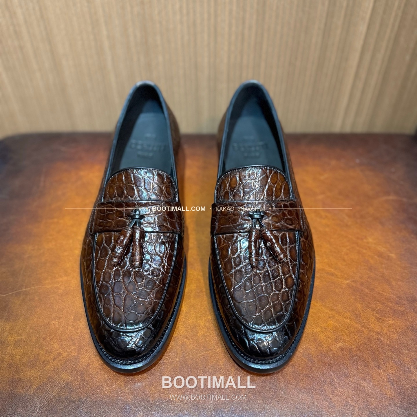 프라다 나일악어가죽 블랙 굿이어 로퍼 Prada Nile Crocodile Leather Black Goodyear Loafers 2