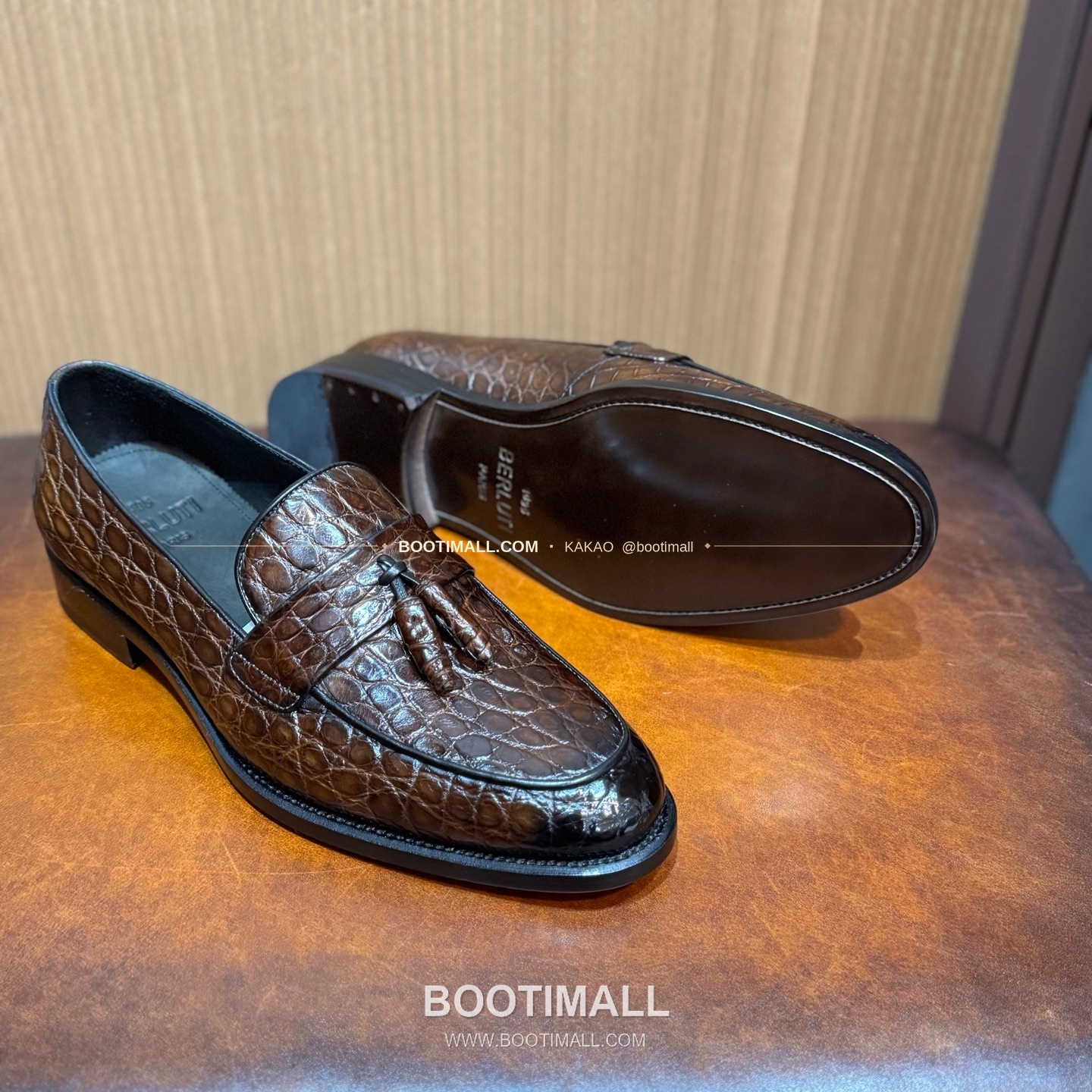 프라다 나일악어가죽 블랙 굿이어 로퍼 Prada Nile Crocodile Leather Black Goodyear Loafers 5