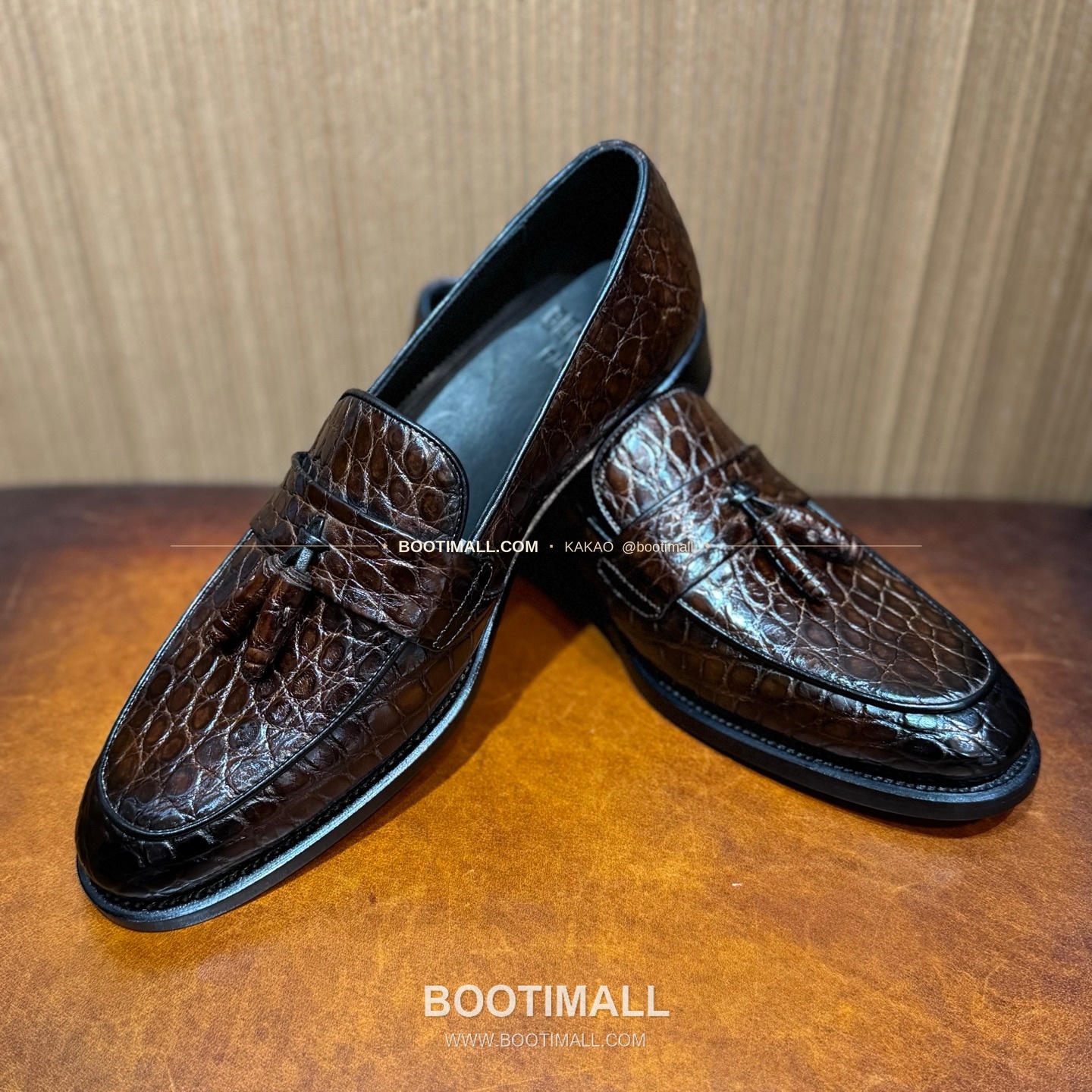 프라다 나일악어가죽 블랙 굿이어 로퍼 Prada Nile Crocodile Leather Black Goodyear Loafers 7