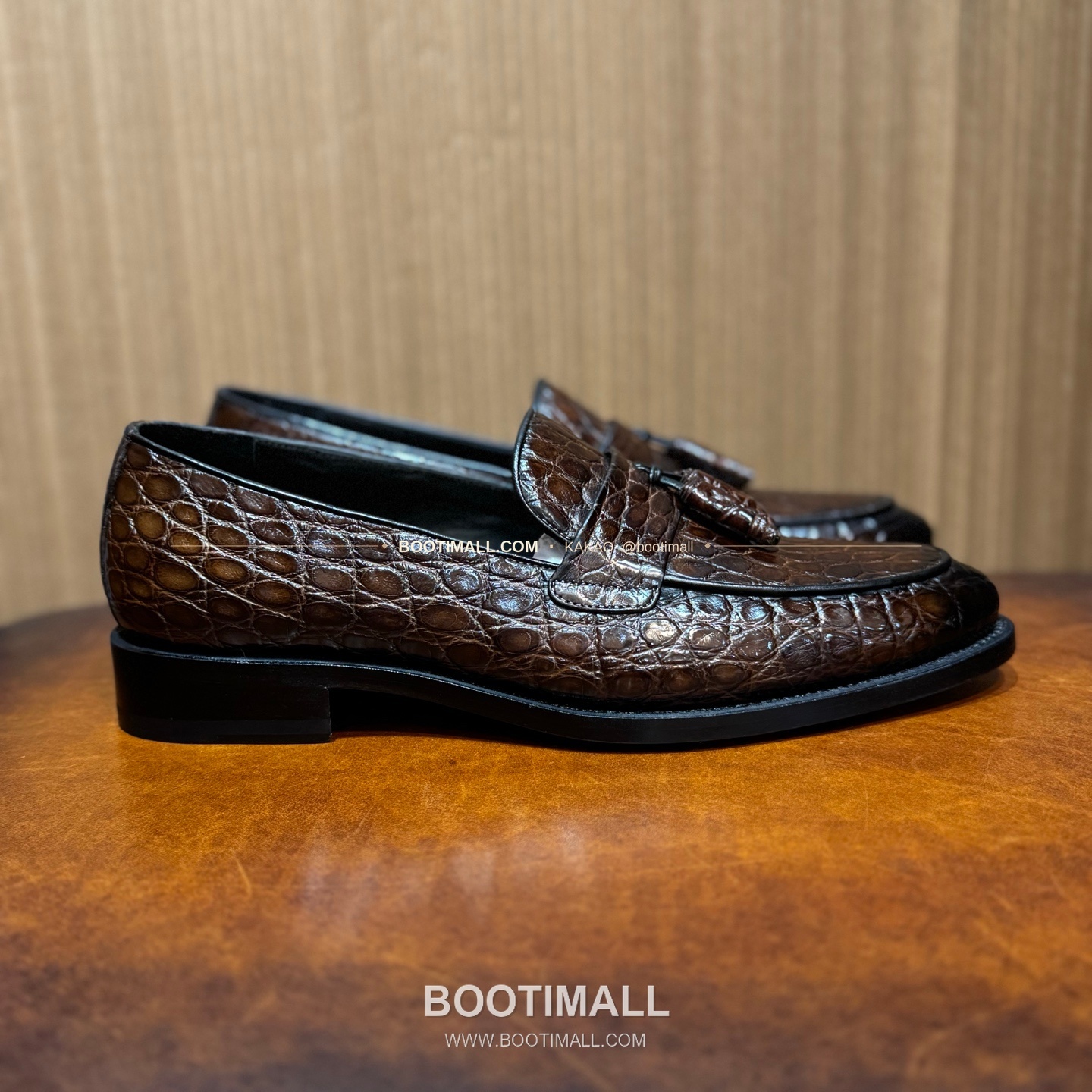 프라다 나일악어가죽 블랙 굿이어 로퍼 Prada Nile Crocodile Leather Black Goodyear Loafers 8