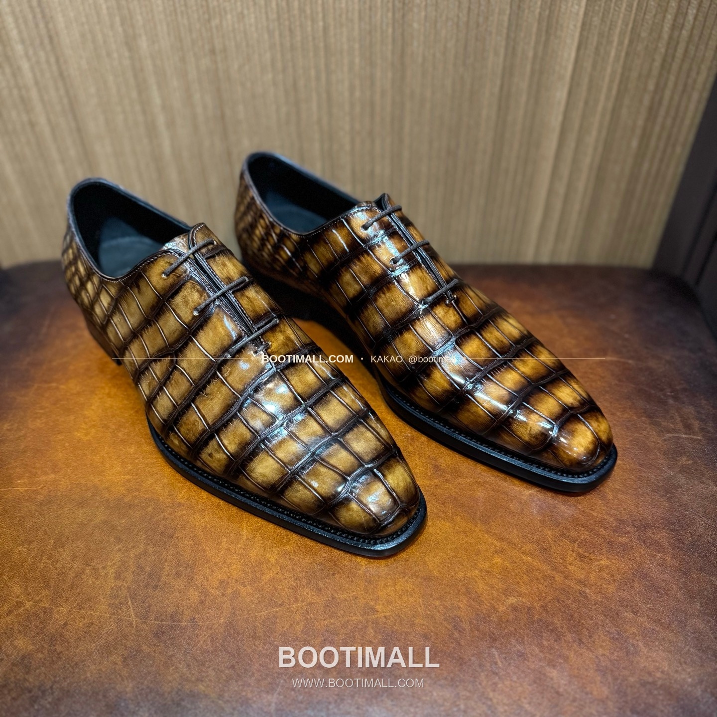 프라다 나일악어가죽 블랙 수제 정장 로퍼 Prada Nile Crocodile Leather Black Dress Loafers 1