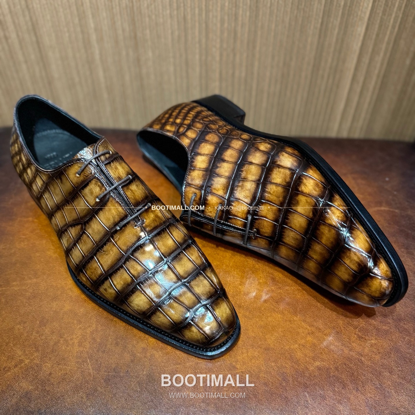 프라다 나일악어가죽 블랙 수제 정장 로퍼 Prada Nile Crocodile Leather Black Dress Loafers 4