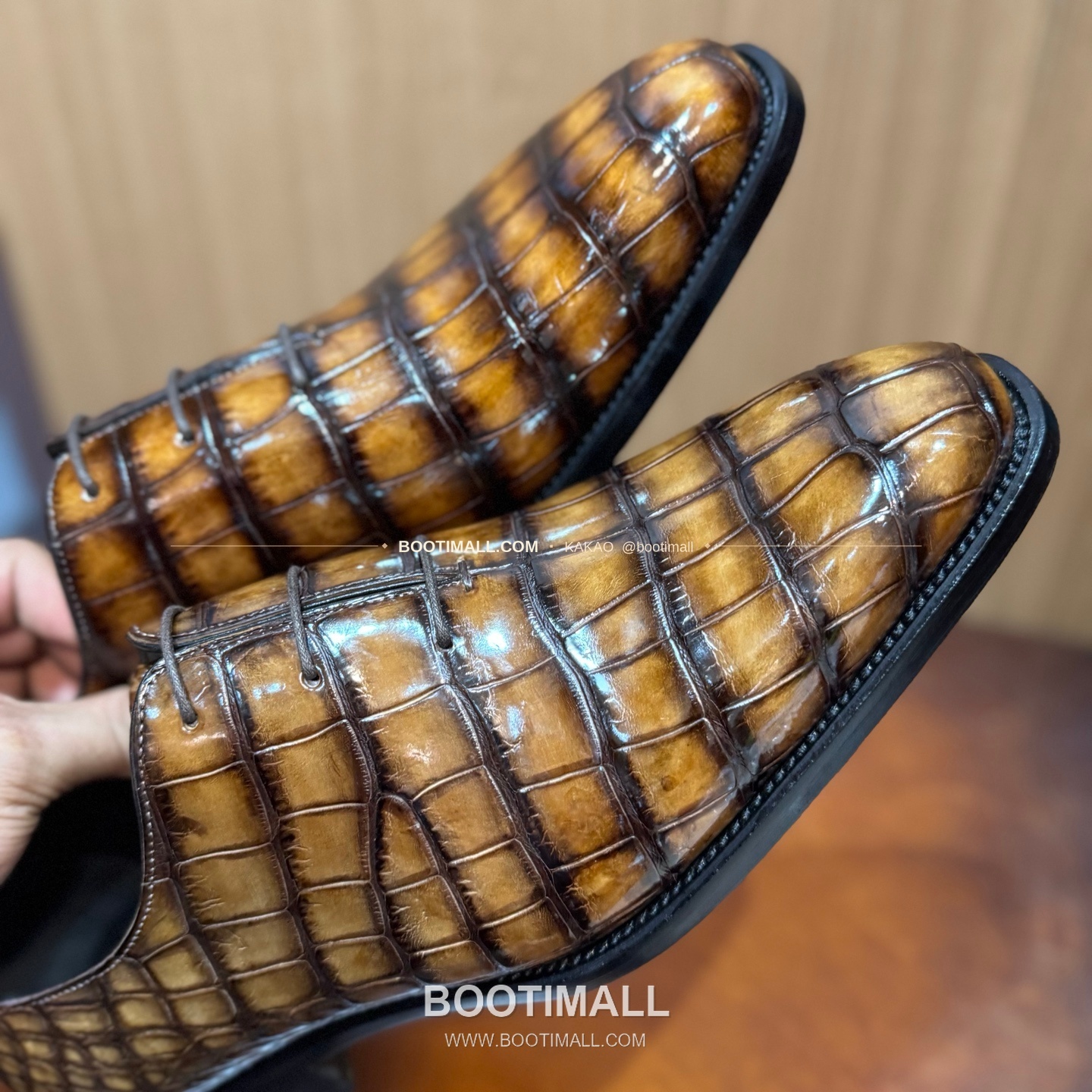 프라다 나일악어가죽 블랙 수제 정장 로퍼 Prada Nile Crocodile Leather Black Dress Loafers 9