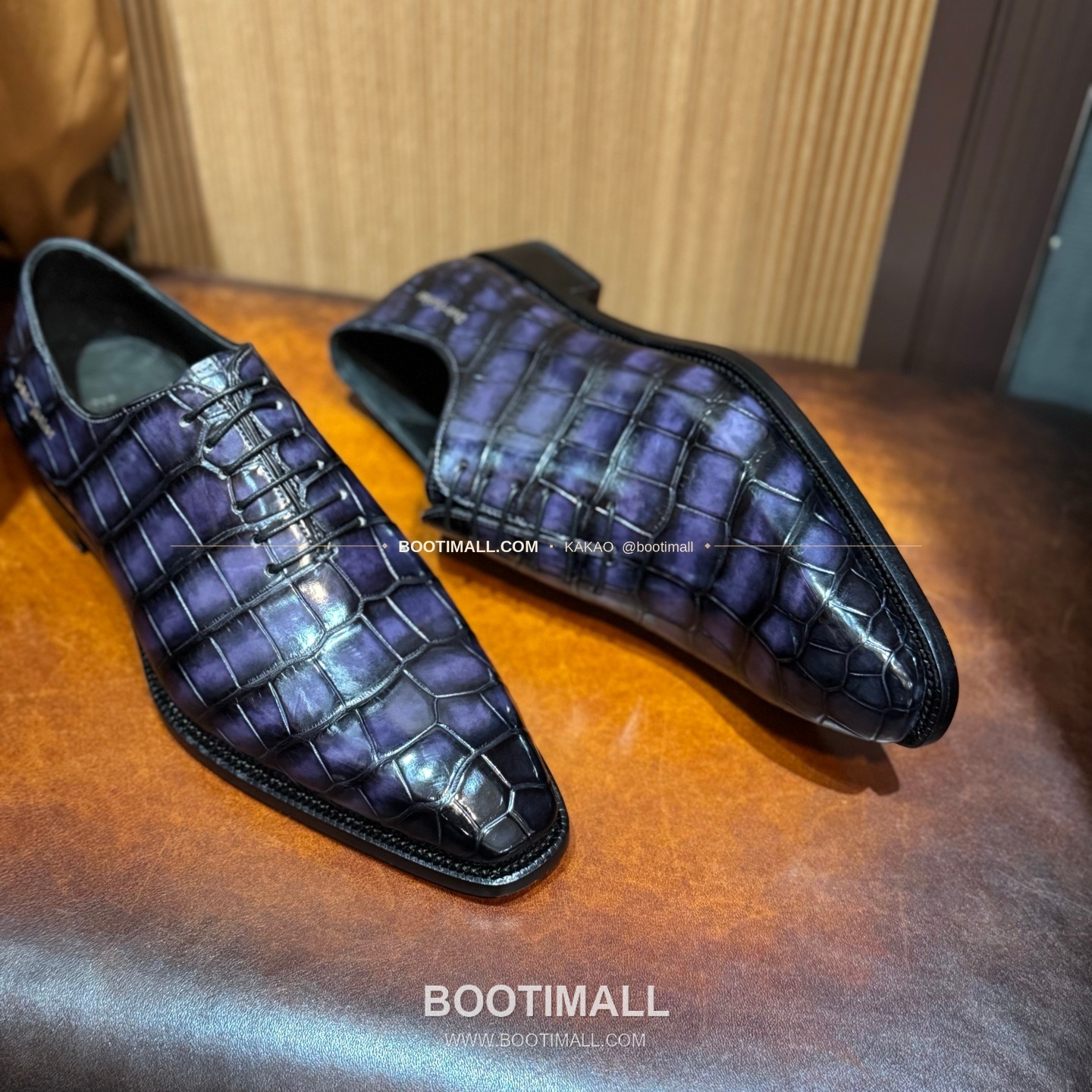 프라다 나일악어가죽 블랙 수제 정장 로퍼 Prada Nile Crocodile Leather Black Dress Loafers 4