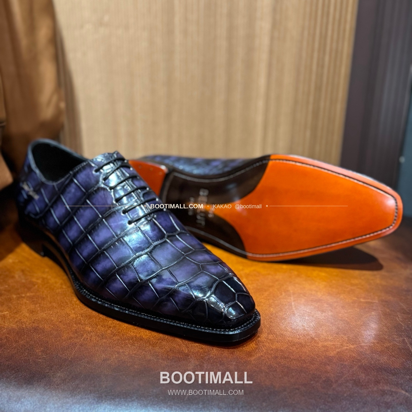 프라다 나일악어가죽 블랙 수제 정장 로퍼 Prada Nile Crocodile Leather Black Dress Loafers 5