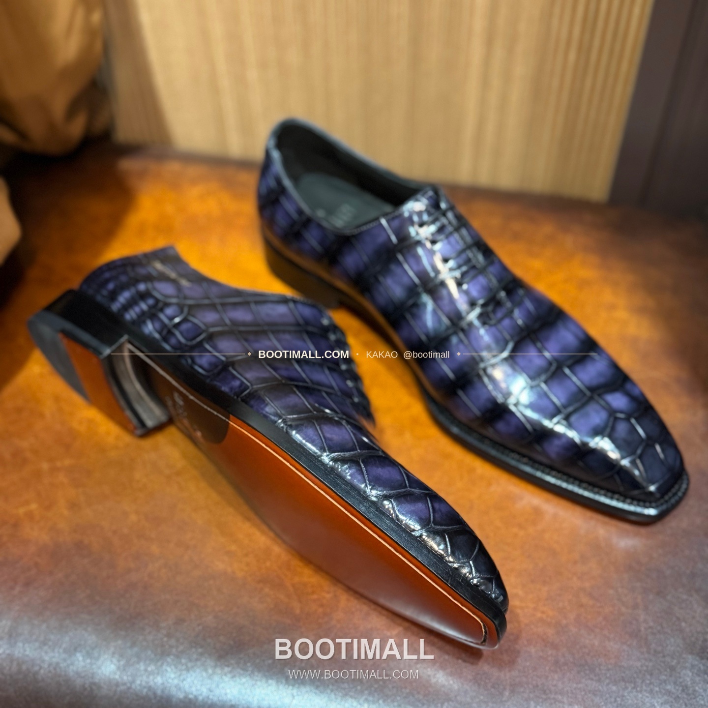 프라다 나일악어가죽 블랙 수제 정장 로퍼 Prada Nile Crocodile Leather Black Dress Loafers 6