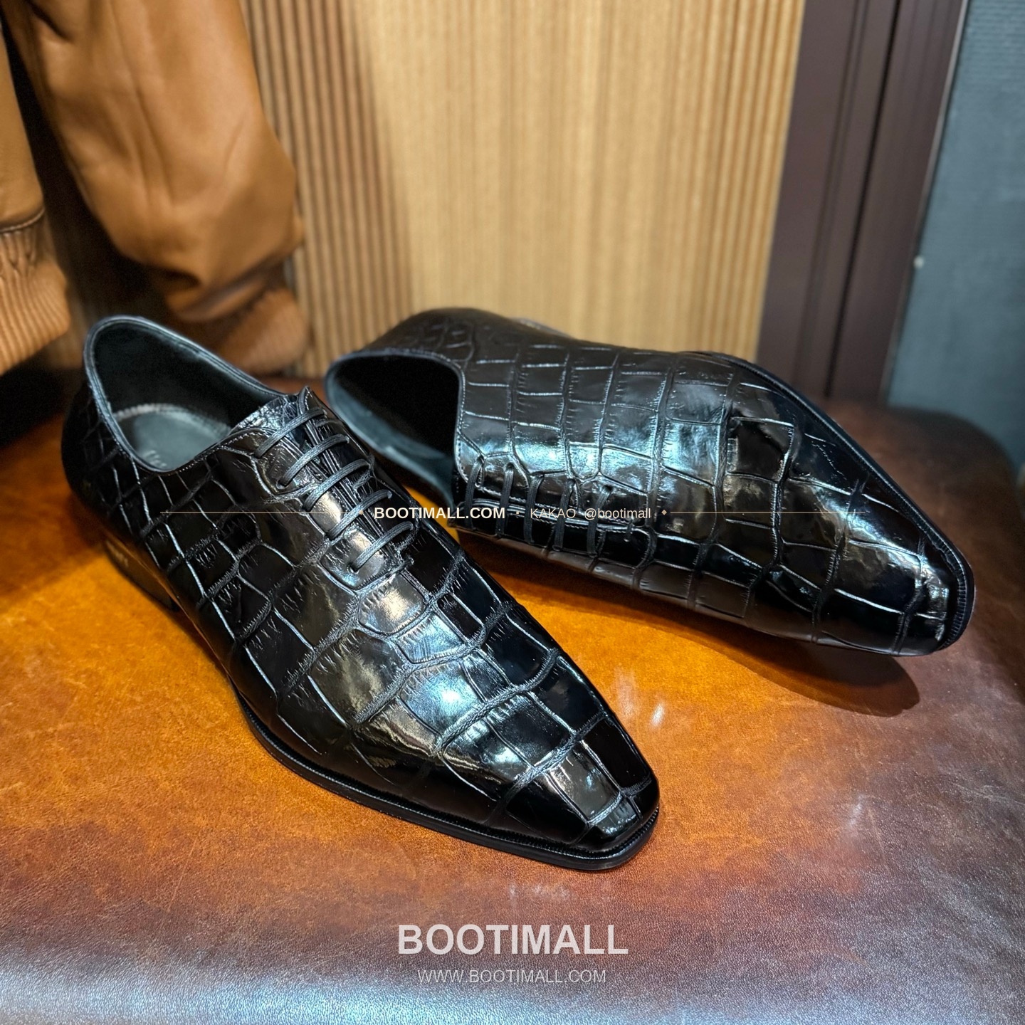 프라다 나일악어가죽 블랙 수제 굿이어 로퍼 Prada Nile Crocodile Leather Black Goodyear Loafers 4