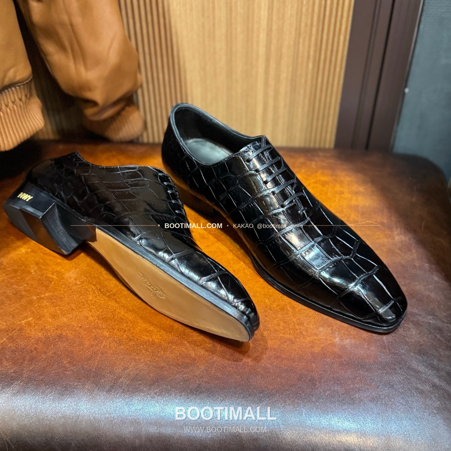 프라다 나일악어가죽 블랙 수제 굿이어 로퍼 Prada Nile Crocodile Leather Black Goodyear Loafers 5
