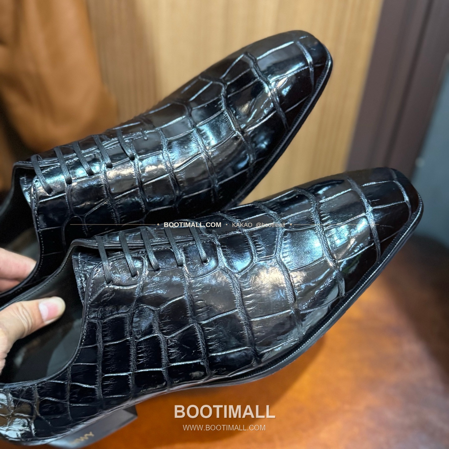 프라다 나일악어가죽 블랙 수제 굿이어 로퍼 Prada Nile Crocodile Leather Black Goodyear Loafers 7