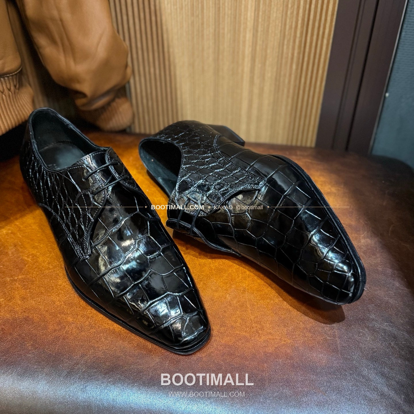 프라다 나일악어가죽 블랙 수제 굿이어 로퍼 Prada Nile Crocodile Leather Black Goodyear Loafers 4