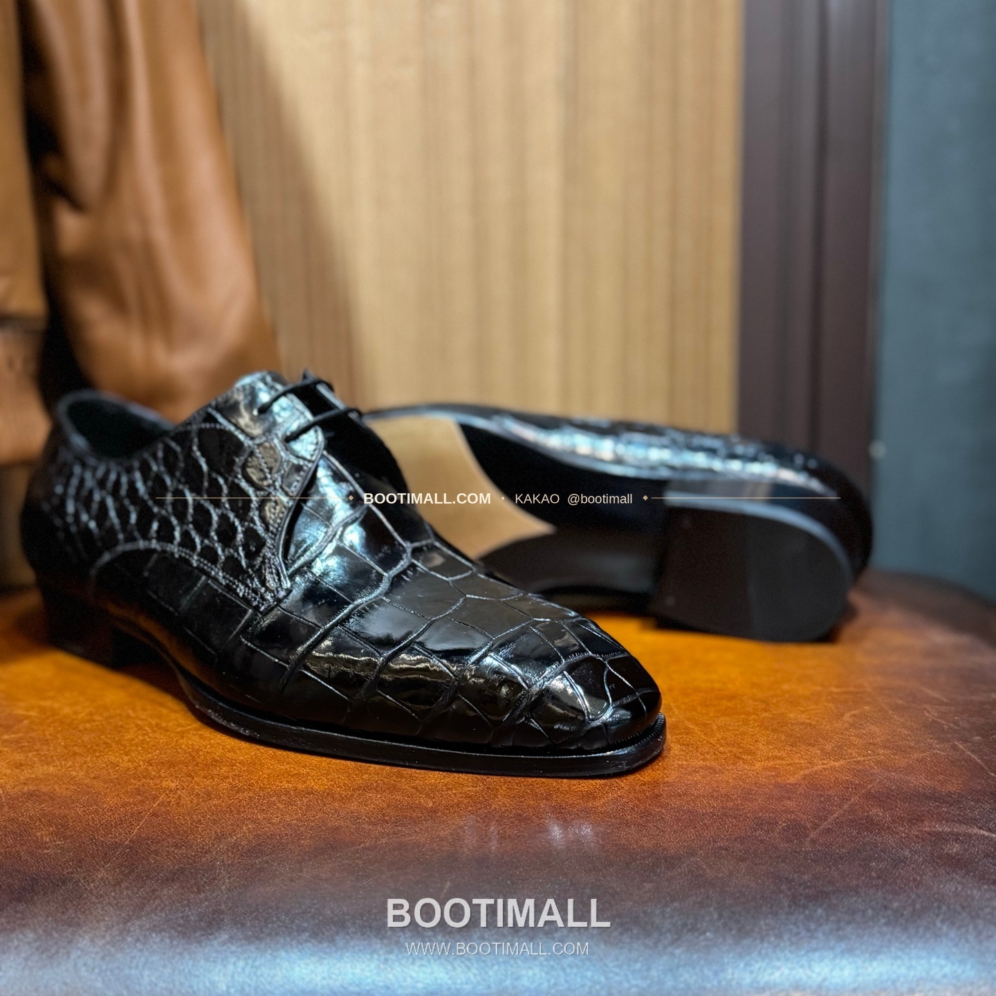 프라다 나일악어가죽 블랙 수제 굿이어 로퍼 Prada Nile Crocodile Leather Black Goodyear Loafers 5