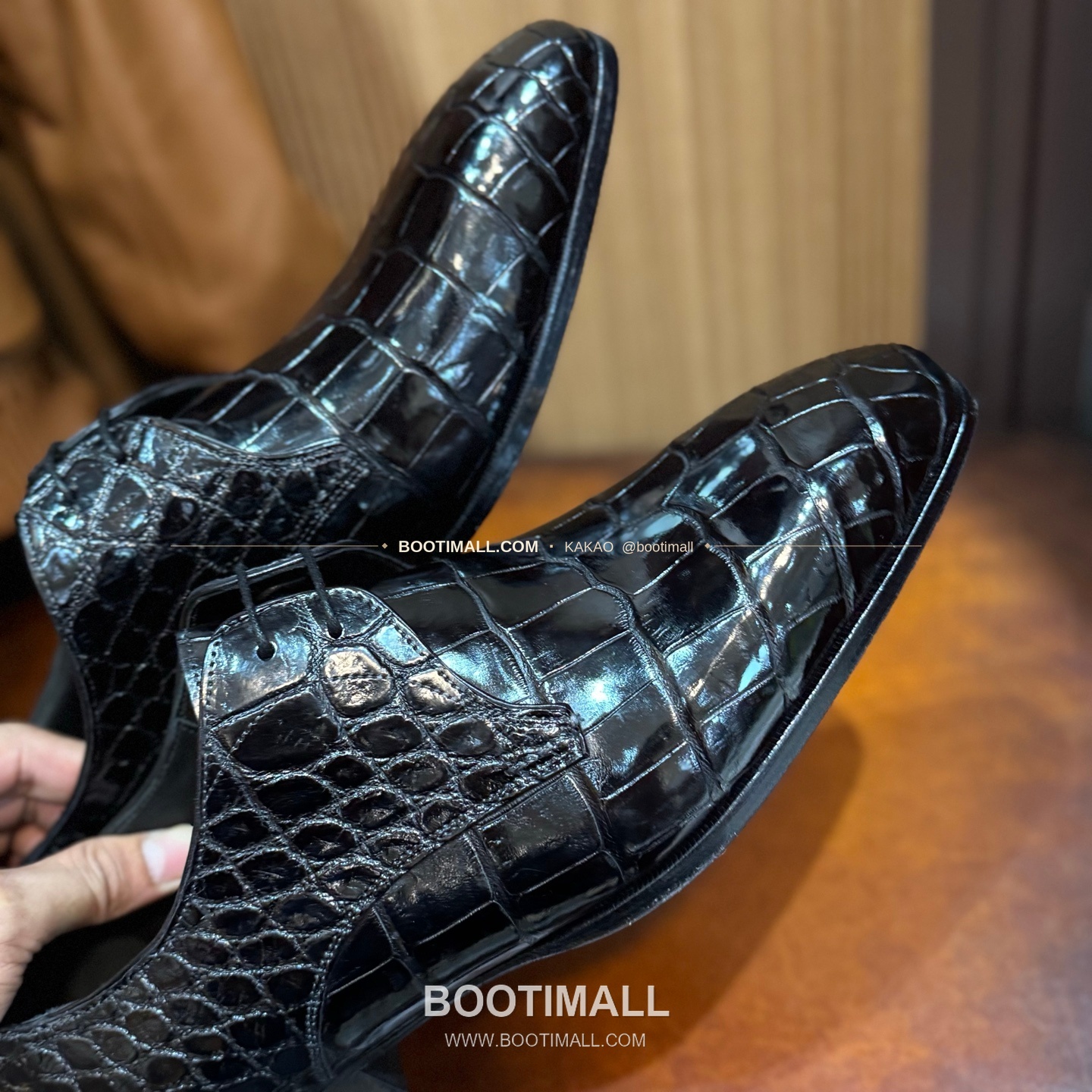 프라다 나일악어가죽 블랙 수제 굿이어 로퍼 Prada Nile Crocodile Leather Black Goodyear Loafers 8