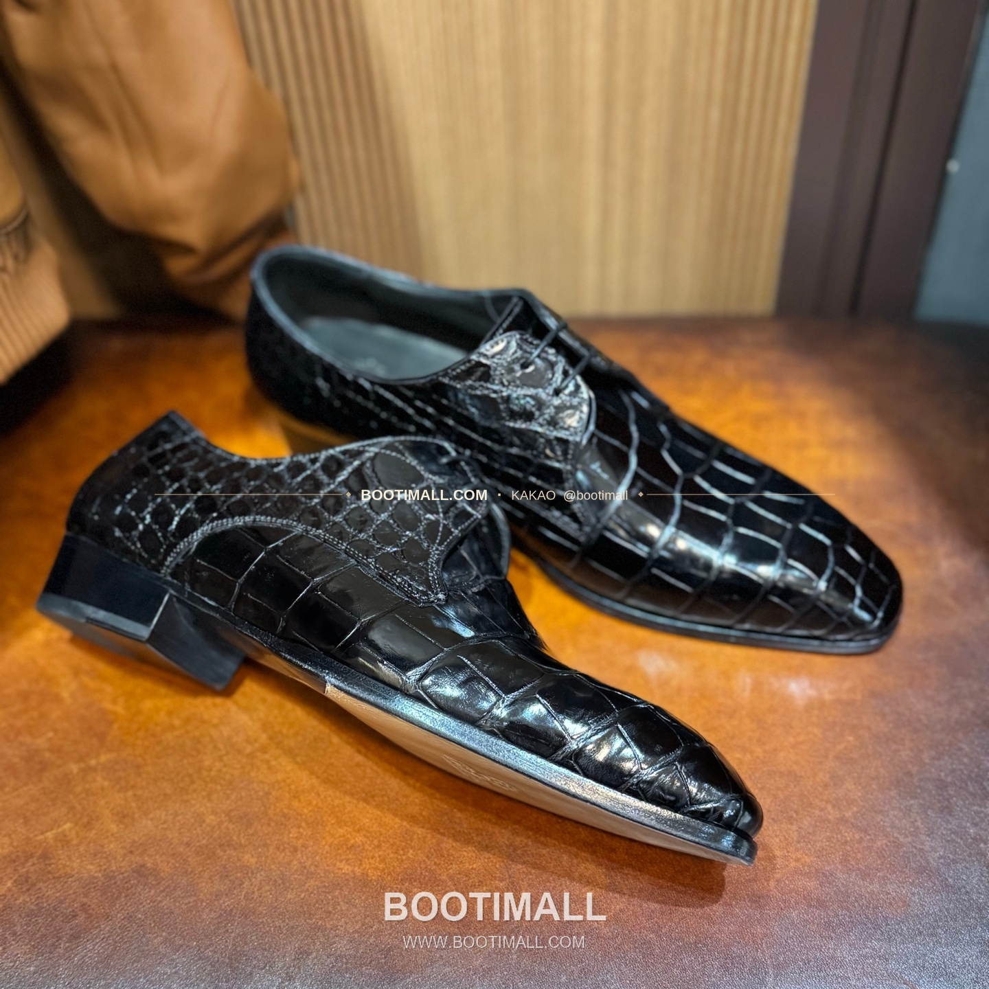 프라다 나일악어가죽 블랙 수제 굿이어 로퍼 Prada Nile Crocodile Leather Black Goodyear Loafers 9