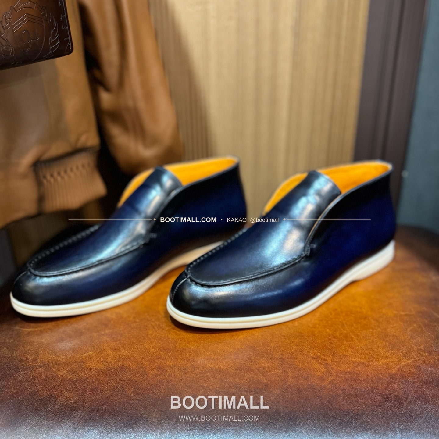 벨루티 송아지가죽 파티나 블랙 스니커즈 Berluti Calfskin Patina Black Sneakers 3