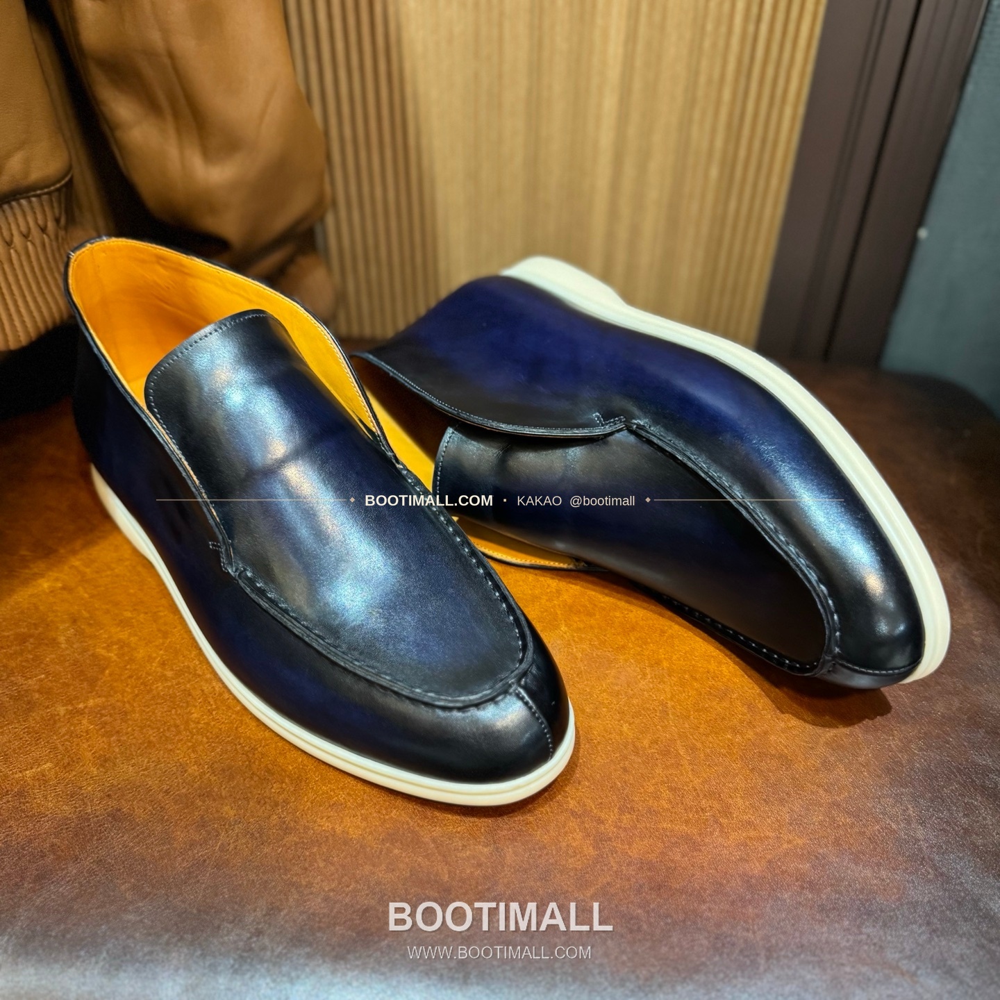 벨루티 송아지가죽 파티나 블랙 스니커즈 Berluti Calfskin Patina Black Sneakers 4