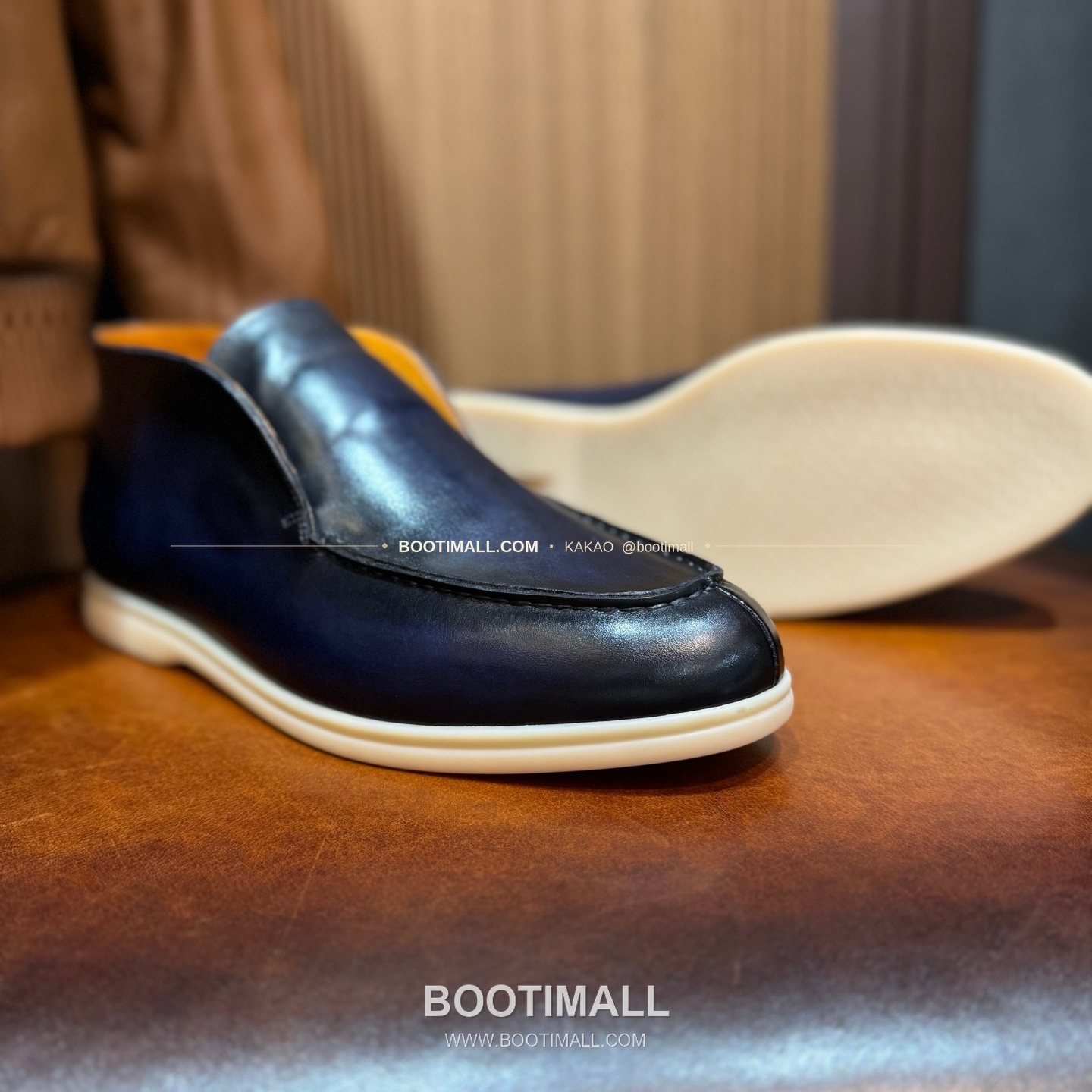 벨루티 송아지가죽 파티나 블랙 스니커즈 Berluti Calfskin Patina Black Sneakers 5