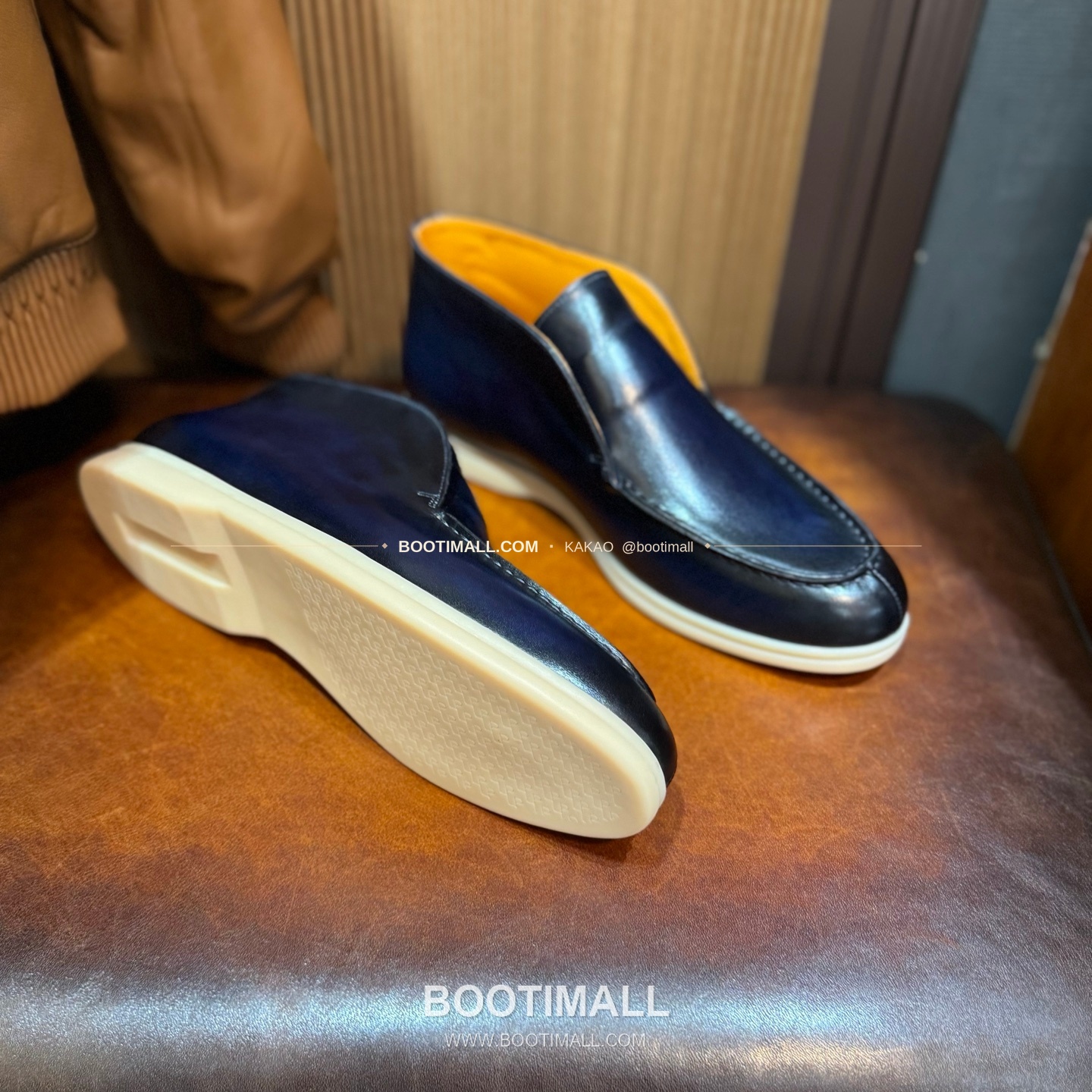 벨루티 송아지가죽 파티나 블랙 스니커즈 Berluti Calfskin Patina Black Sneakers 6