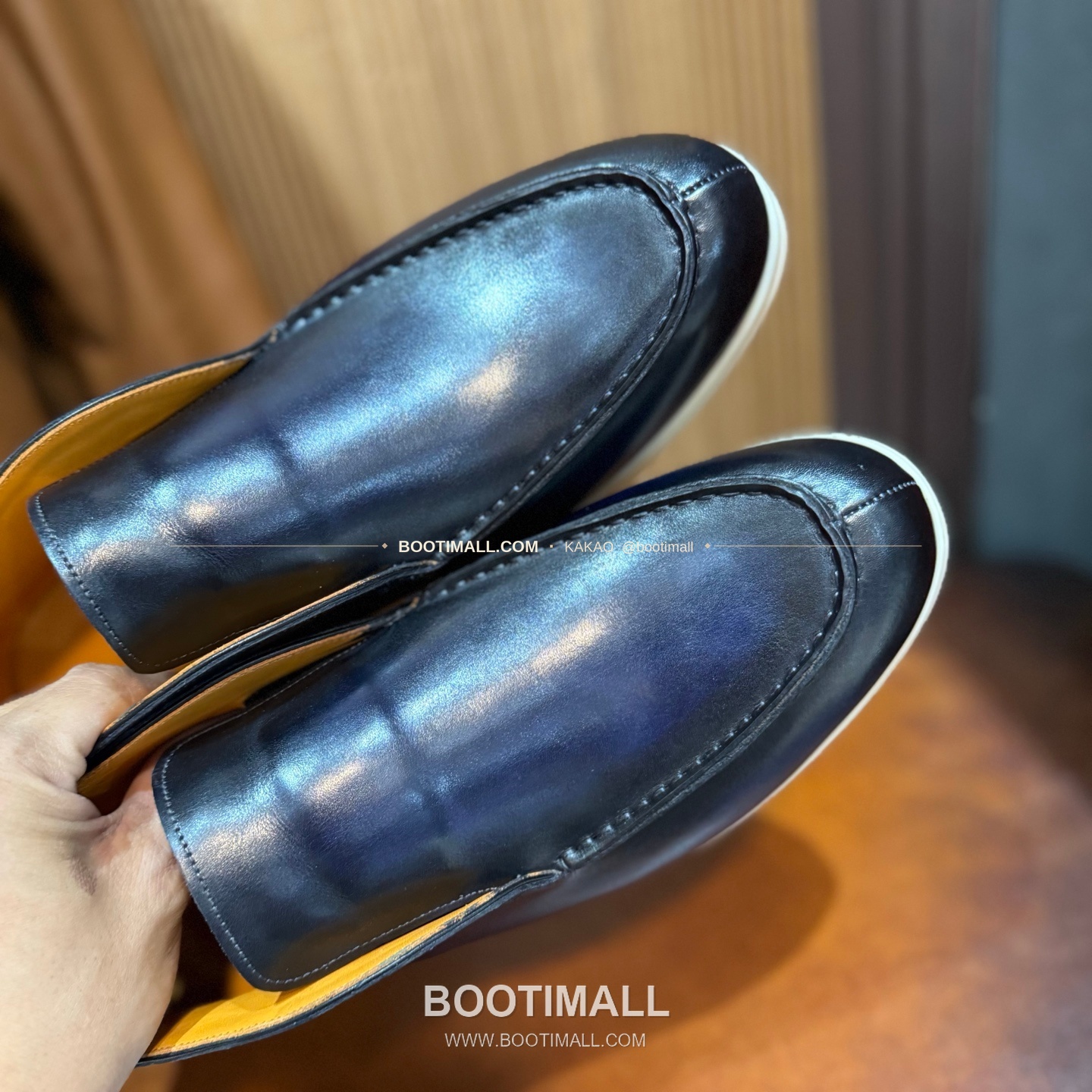 벨루티 송아지가죽 파티나 블랙 스니커즈 Berluti Calfskin Patina Black Sneakers 7