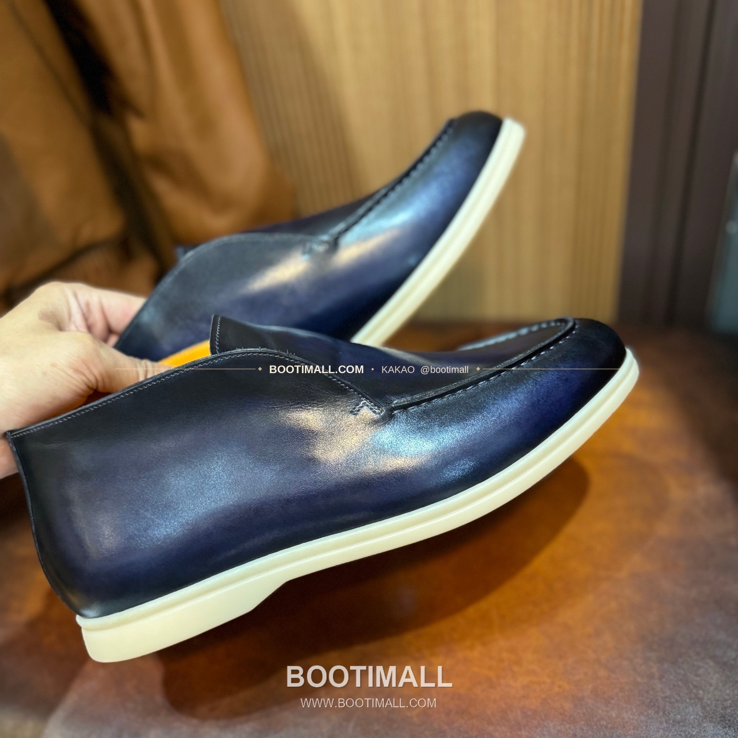 벨루티 송아지가죽 파티나 블랙 스니커즈 Berluti Calfskin Patina Black Sneakers 8