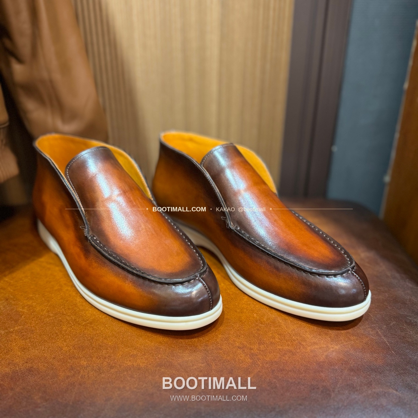 벨루티 송아지가죽 파티나 블랙 스니커즈 Berluti Calfskin Patina Black Sneakers 2