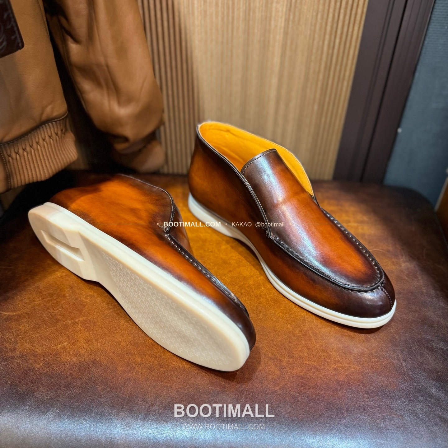 벨루티 송아지가죽 파티나 블랙 스니커즈 Berluti Calfskin Patina Black Sneakers 6