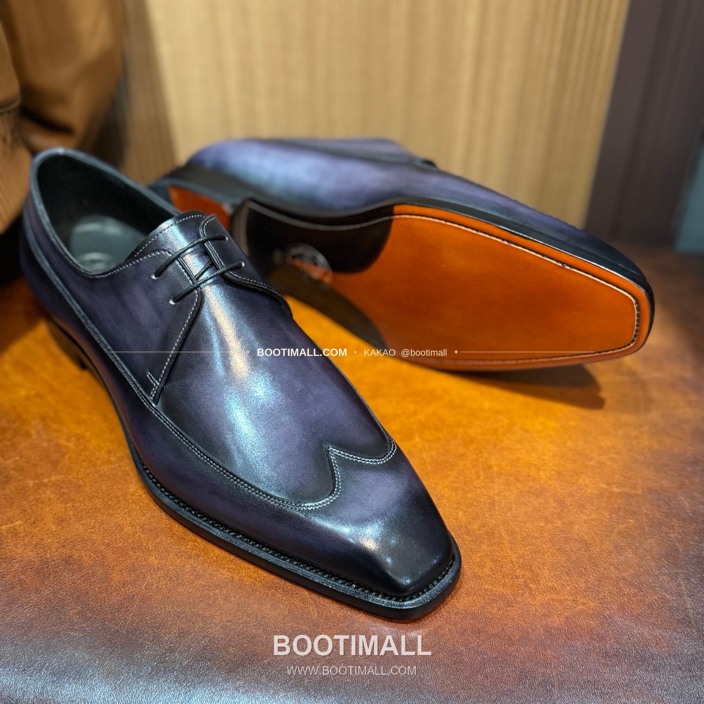 벨루티 송아지가죽 파티나 블랙 굿이어 로퍼 Berluti Calfskin Patina Black Goodyear Loafers 5